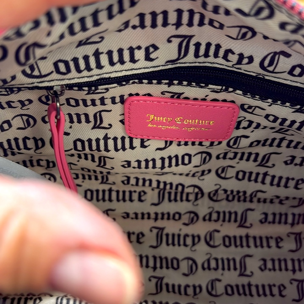 Juicy Couture Dazzle Satchel/Crossbody with Structured Design,Pink Lemonade. NWT - Picture 10 of 11